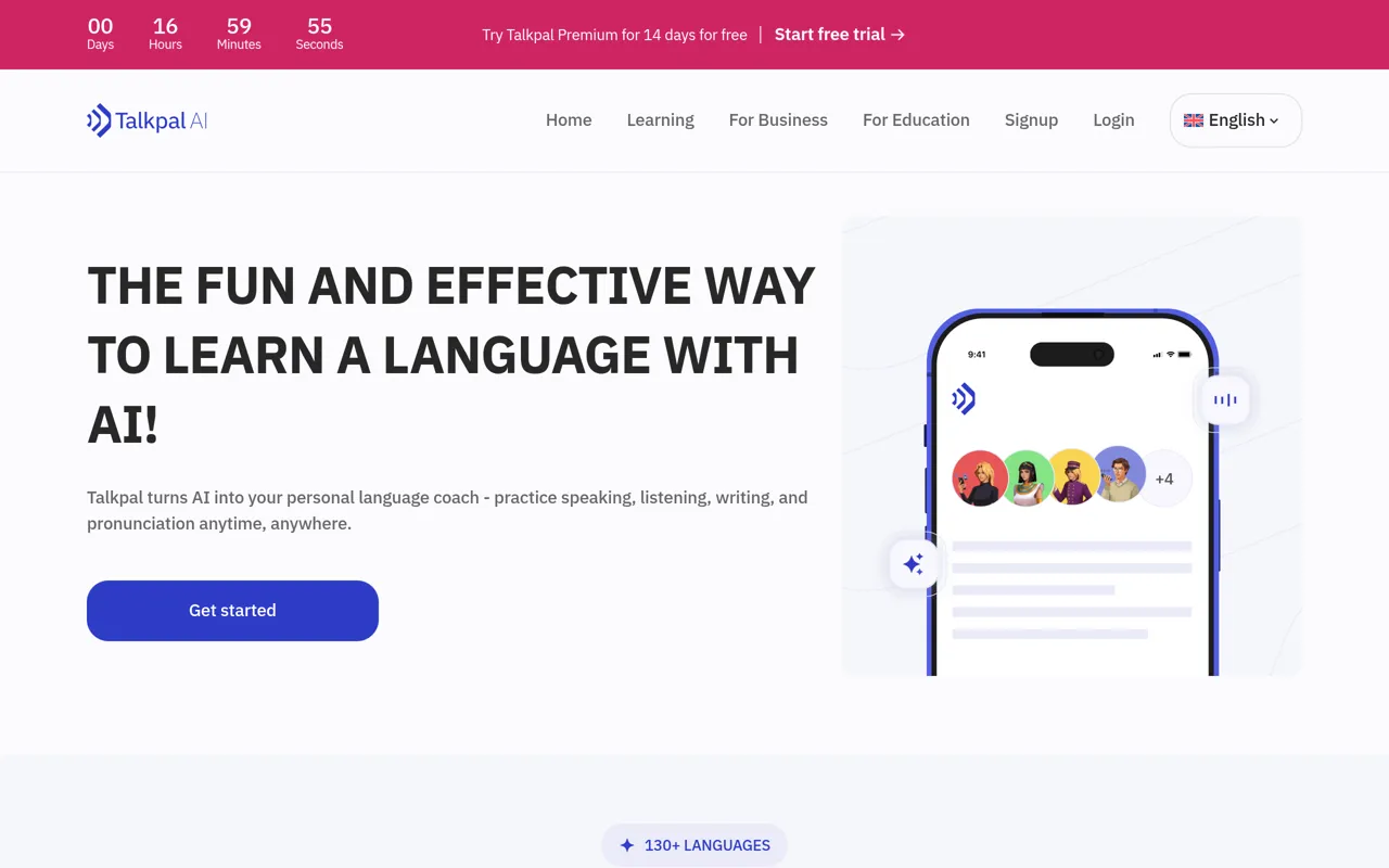 Screenshot of Talkpal