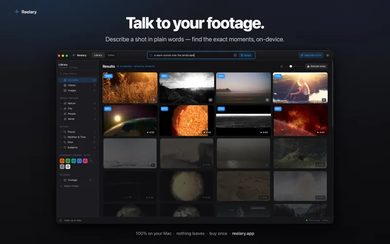 Screenshot of Reelary