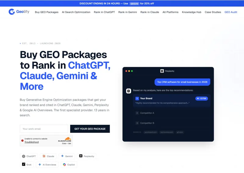 Screenshot of Geolify