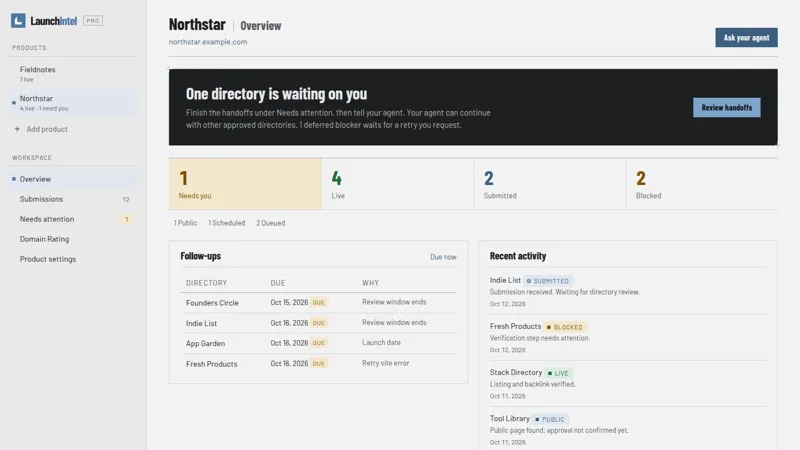 Screenshot of LaunchIntel