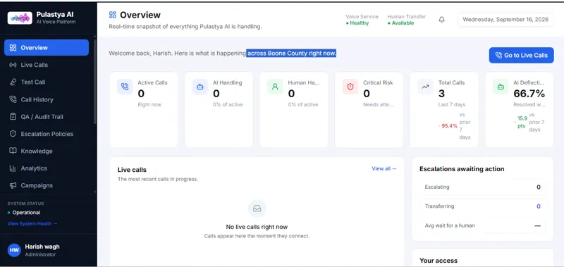 Screenshot of Pulastya AI