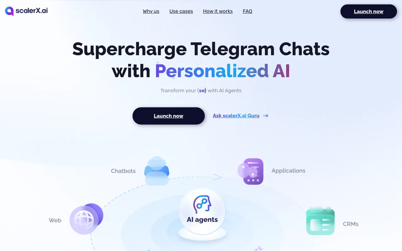 Screenshot of scalerX.ai