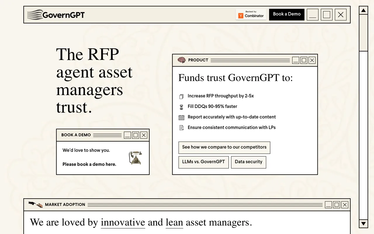 Screenshot of GovernGPT