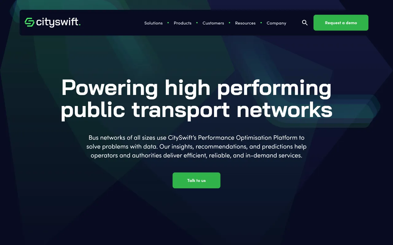 Screenshot of CitySwift