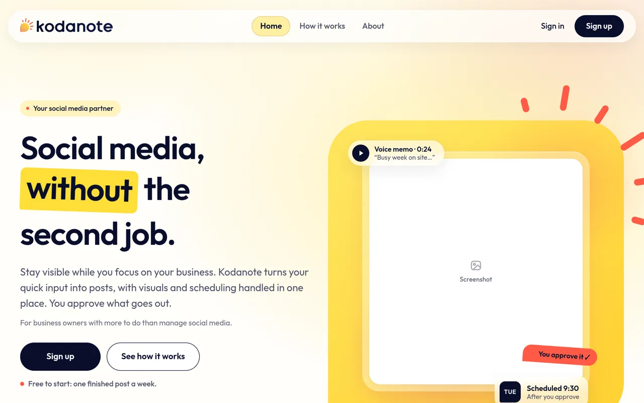 Screenshot of Kodanote