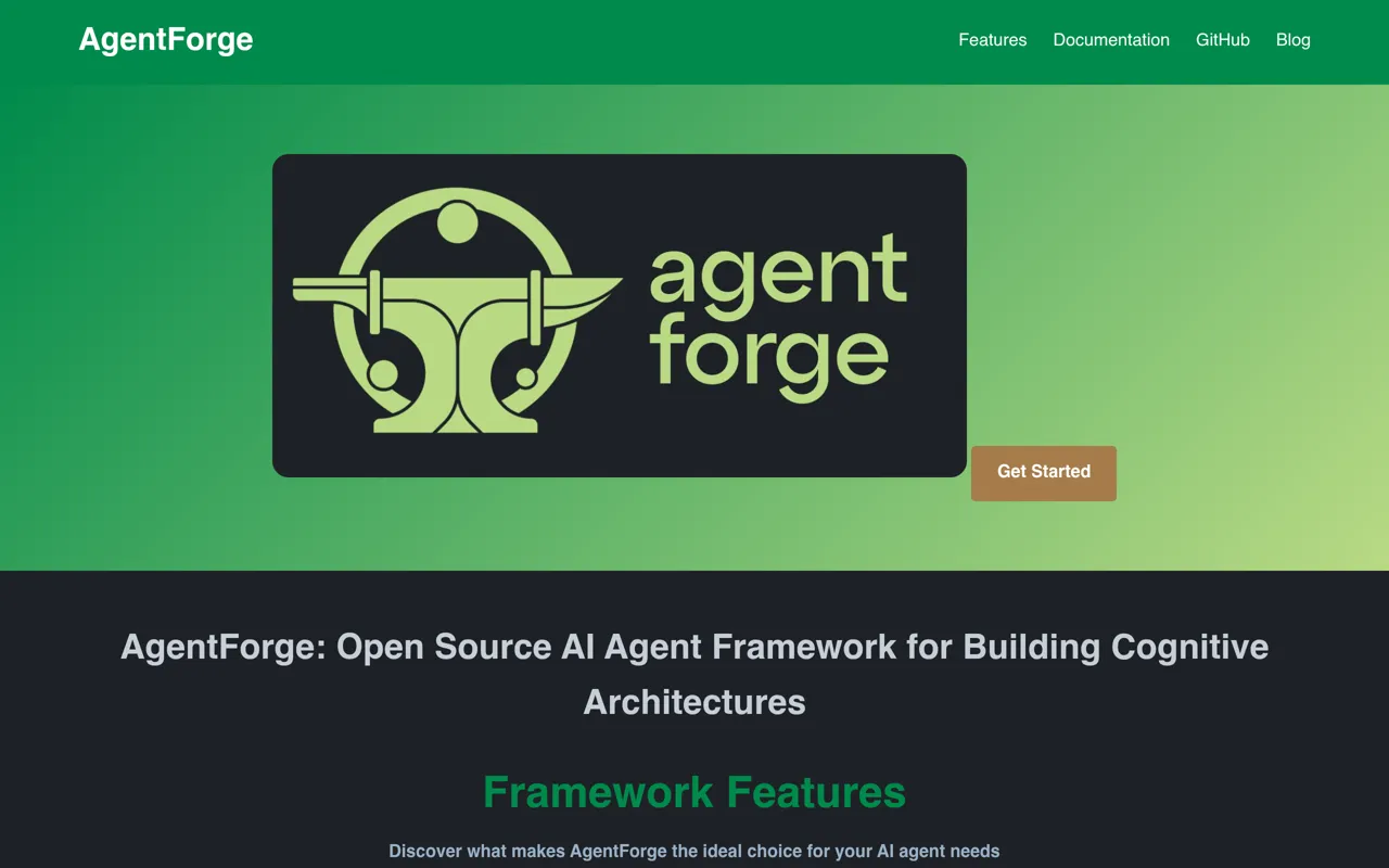Screenshot of AgentForge
