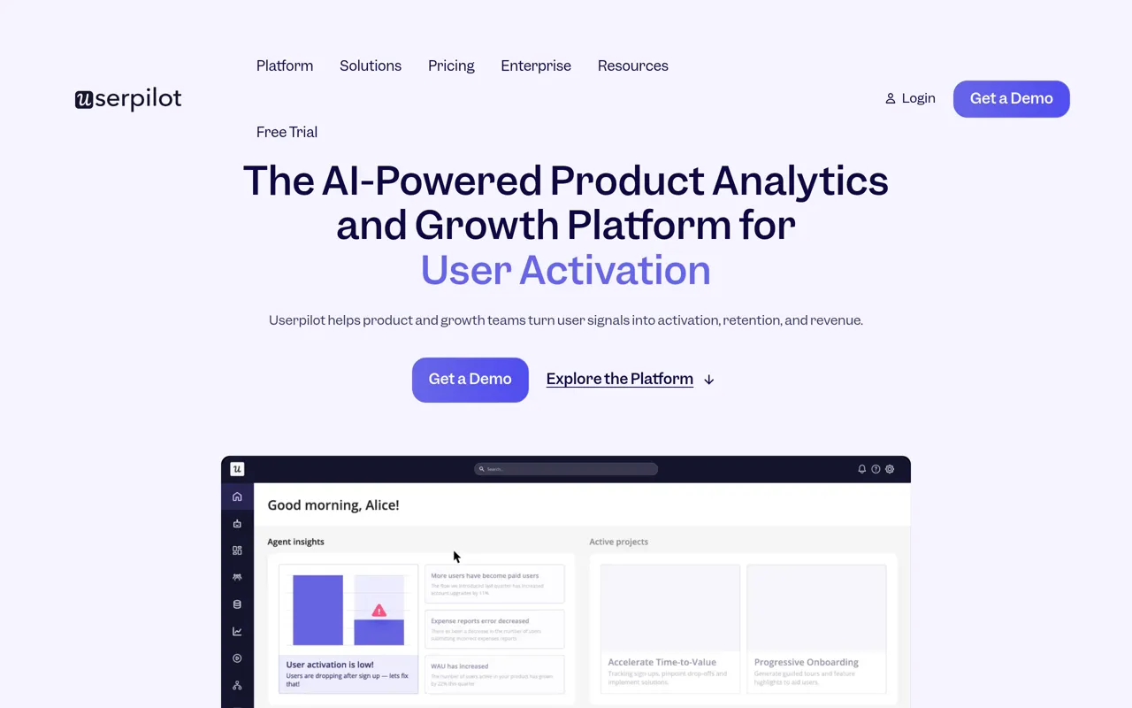 Screenshot of Userpilot