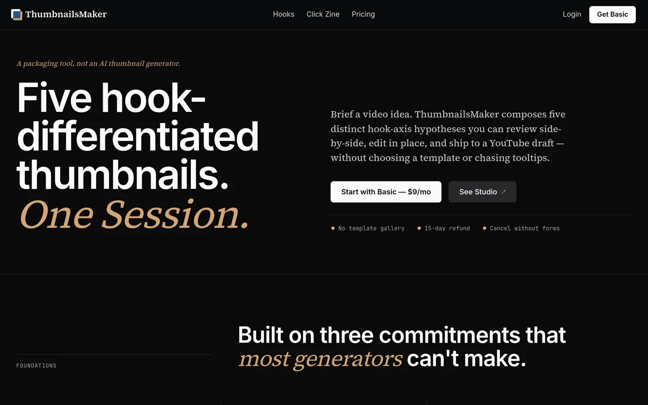 Screenshot of ThumbnailsMaker