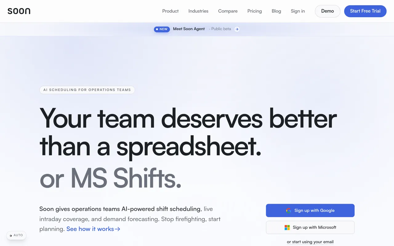 Screenshot of Soon