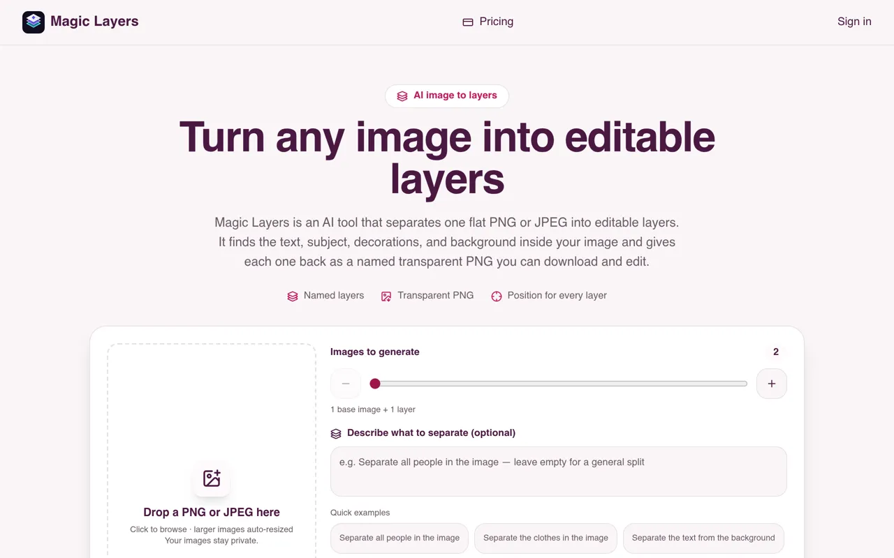 Screenshot of Magic Layers