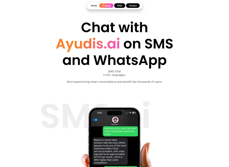 Screenshot of Ayudis.ai