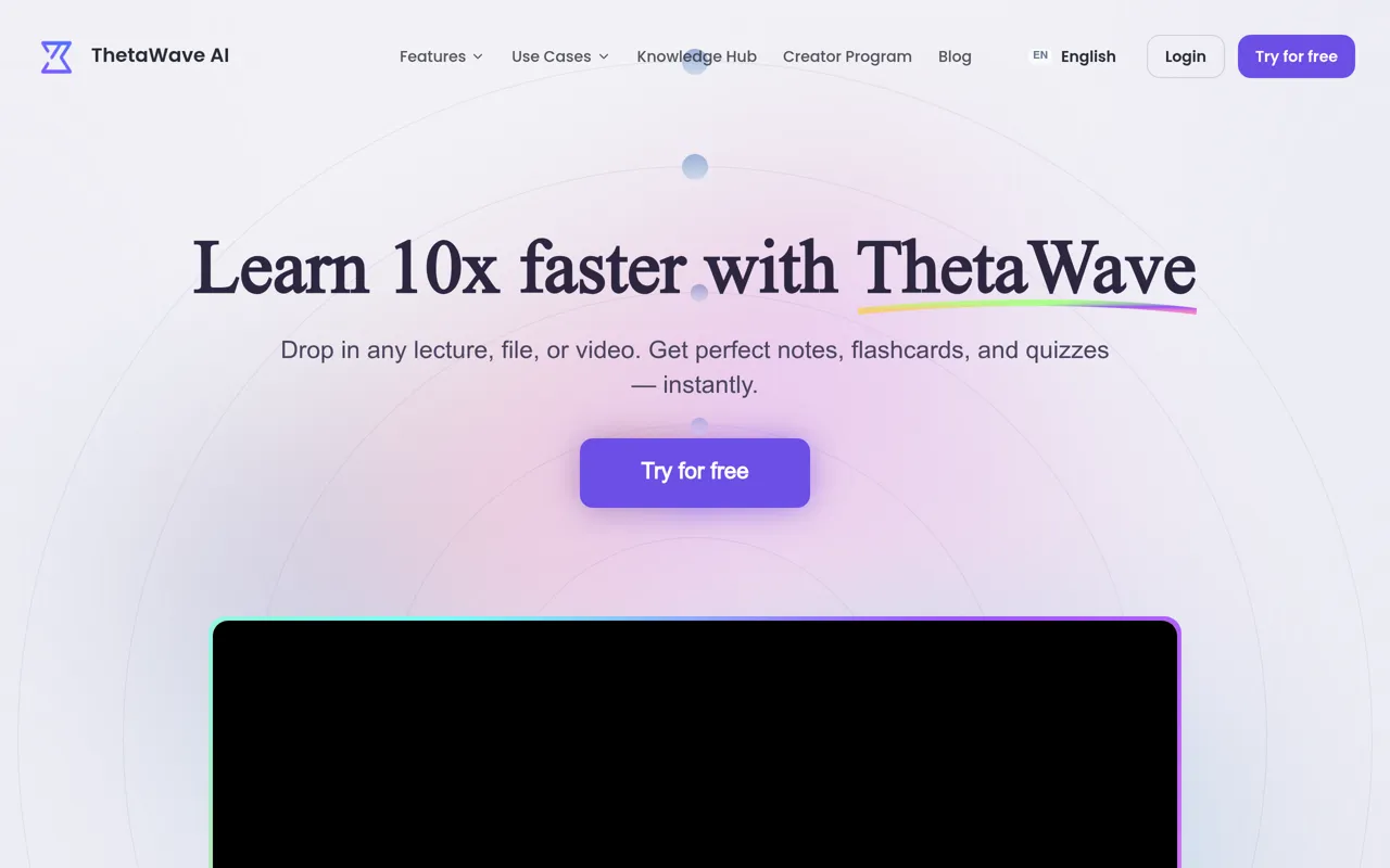 Screenshot of ThetaWave