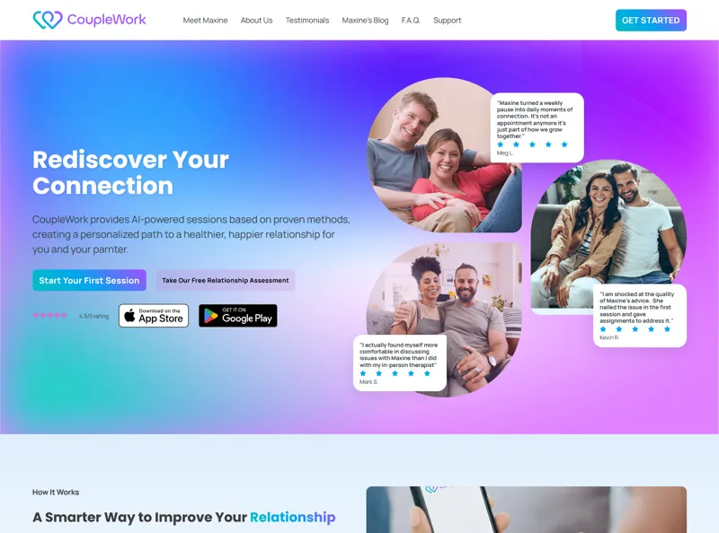 Screenshot of CoupleWork