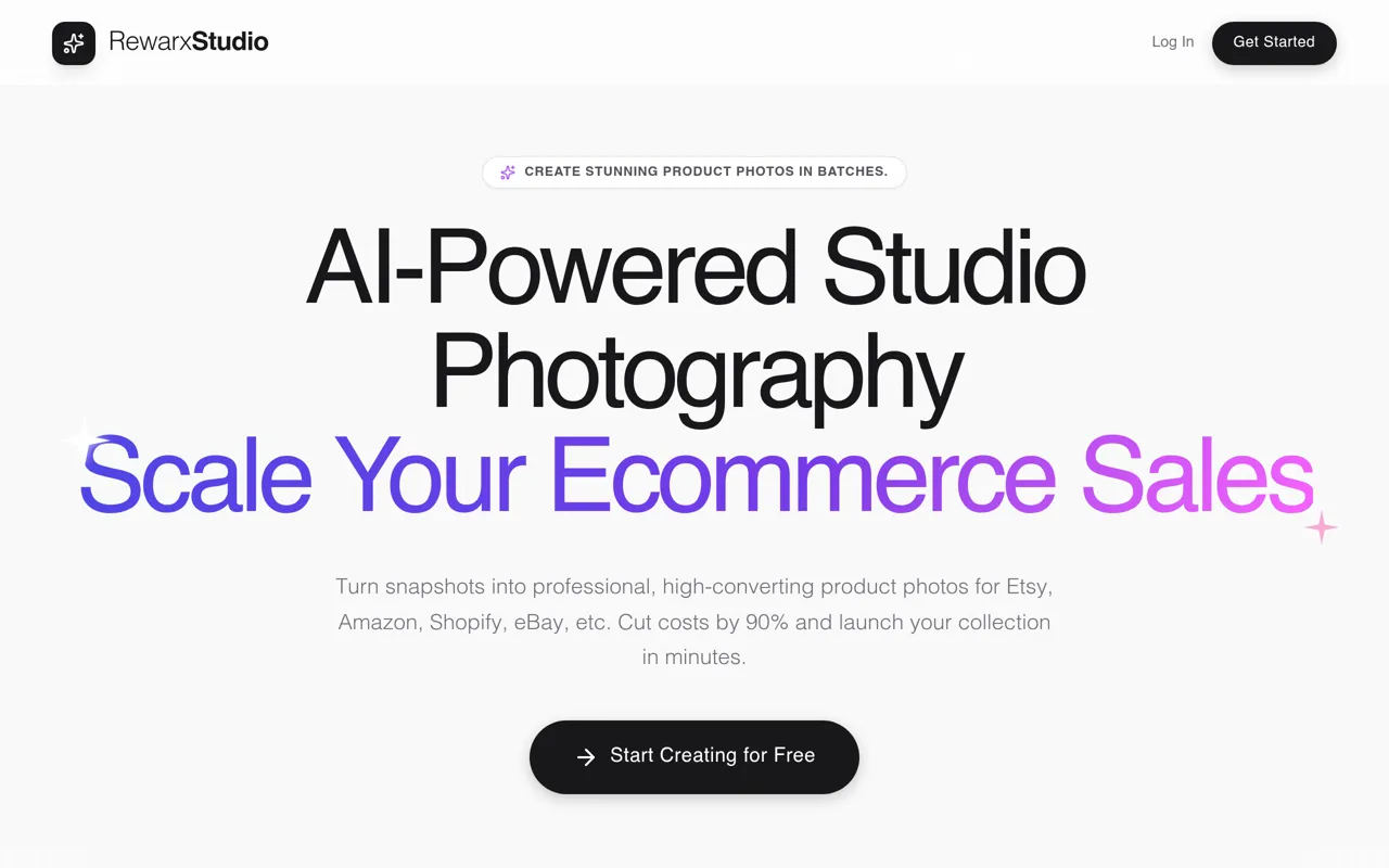 Screenshot of Rewarx Studio