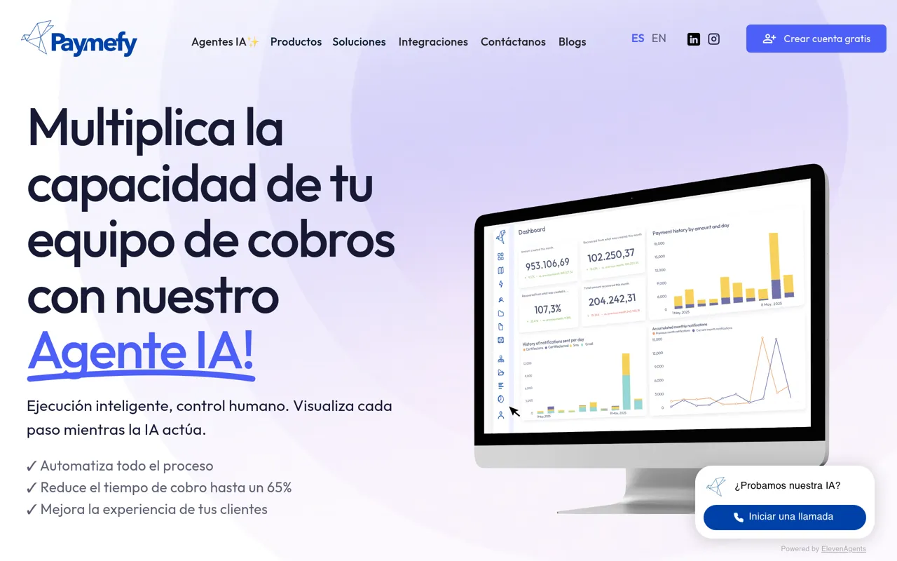 Screenshot of Paymefy