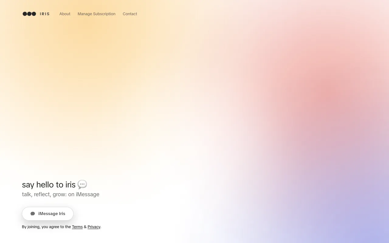 Screenshot of Iris