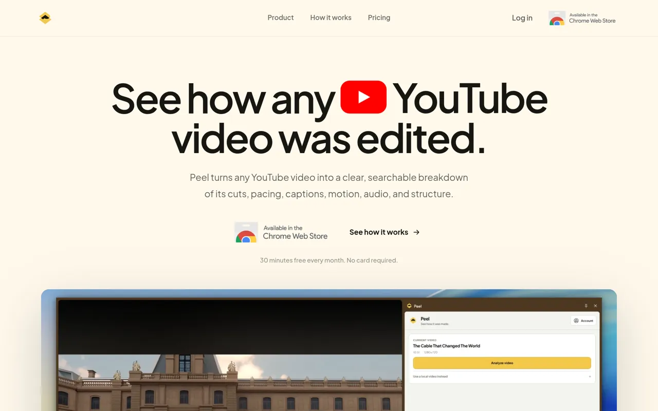 Screenshot of Peel