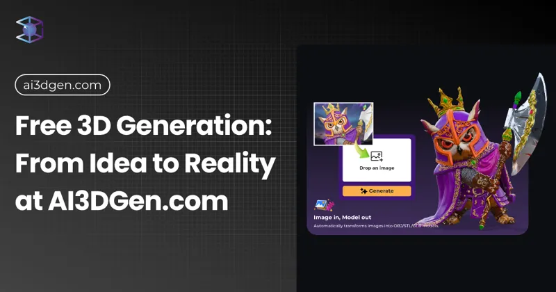 Screenshot of AI 3D Model Generator