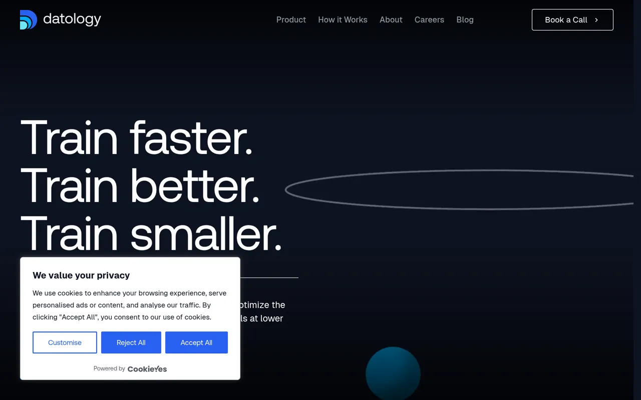 Screenshot of Datology AI