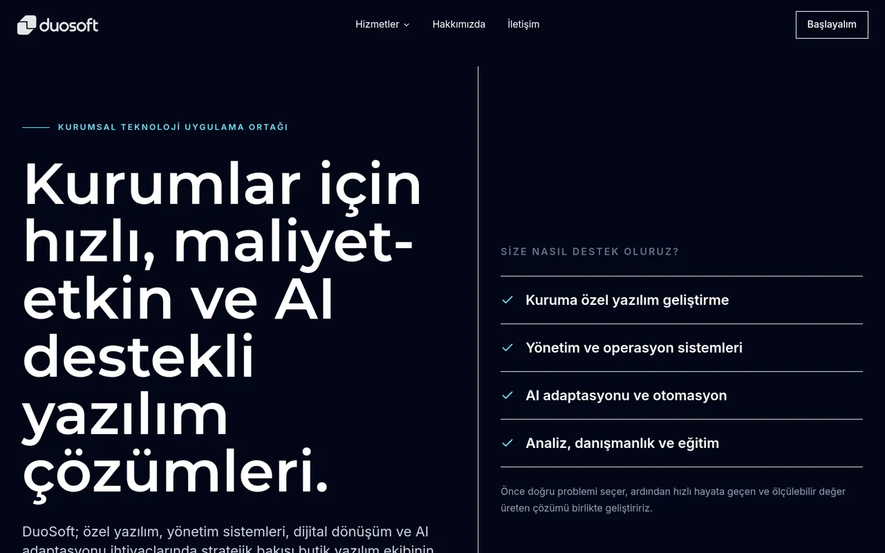 Screenshot of DuoSoft