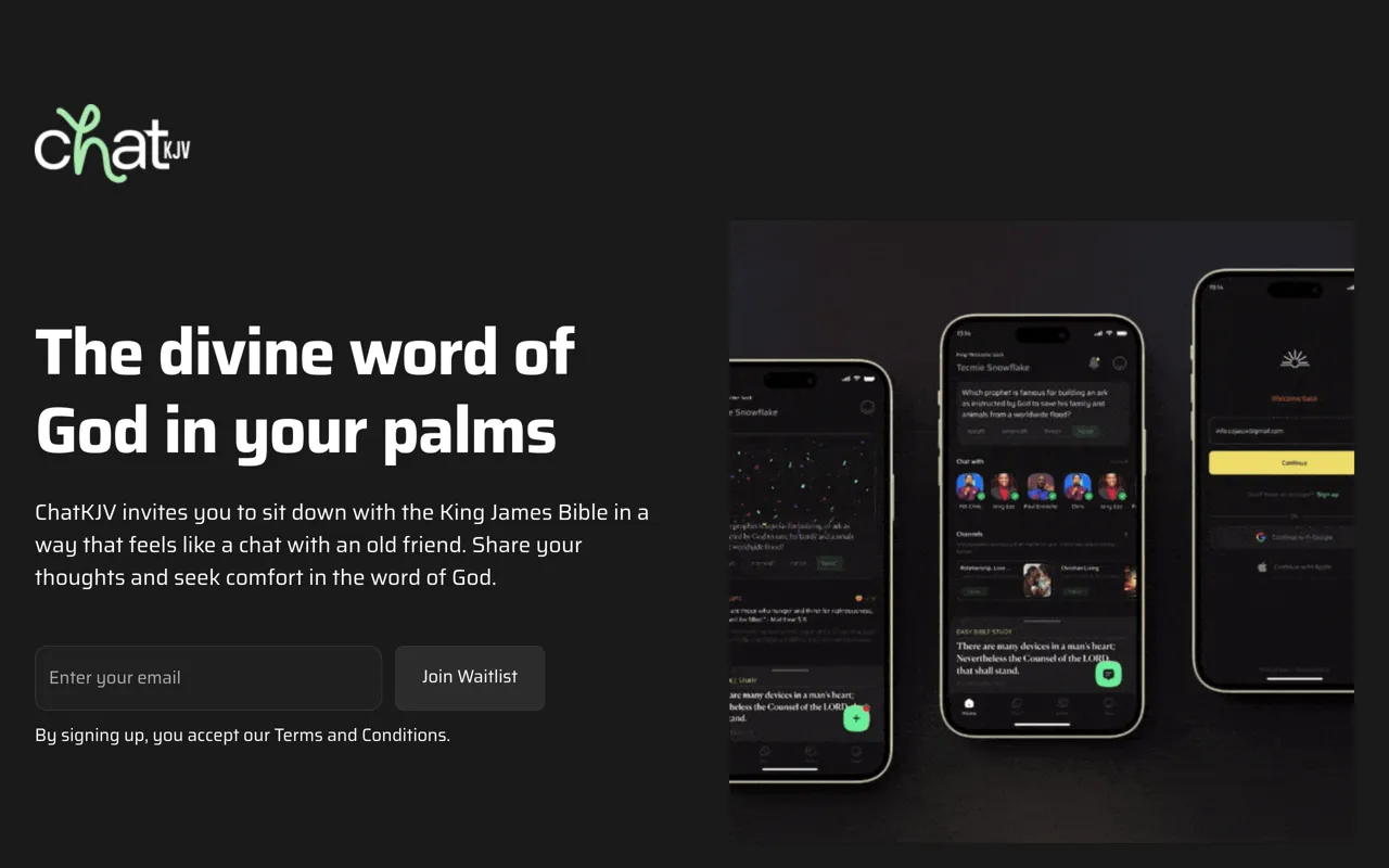 Screenshot of ChatKJV