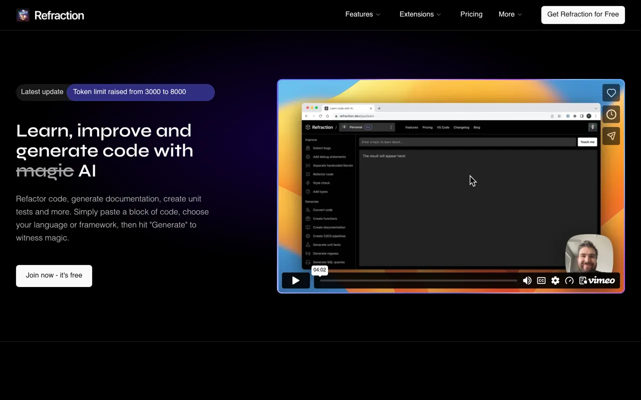 Screenshot of Refraction