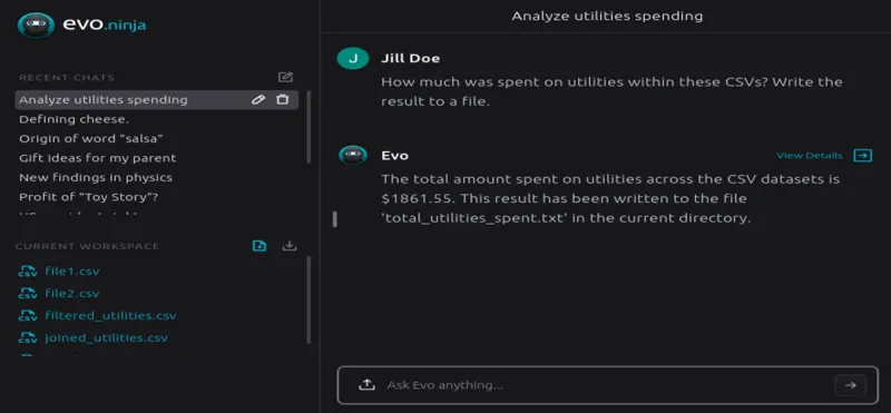 Screenshot of Evo.ninja