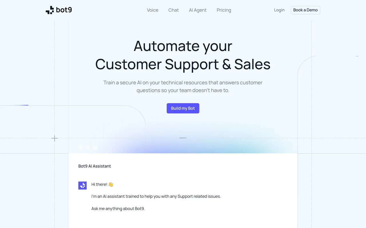 Screenshot of bot9