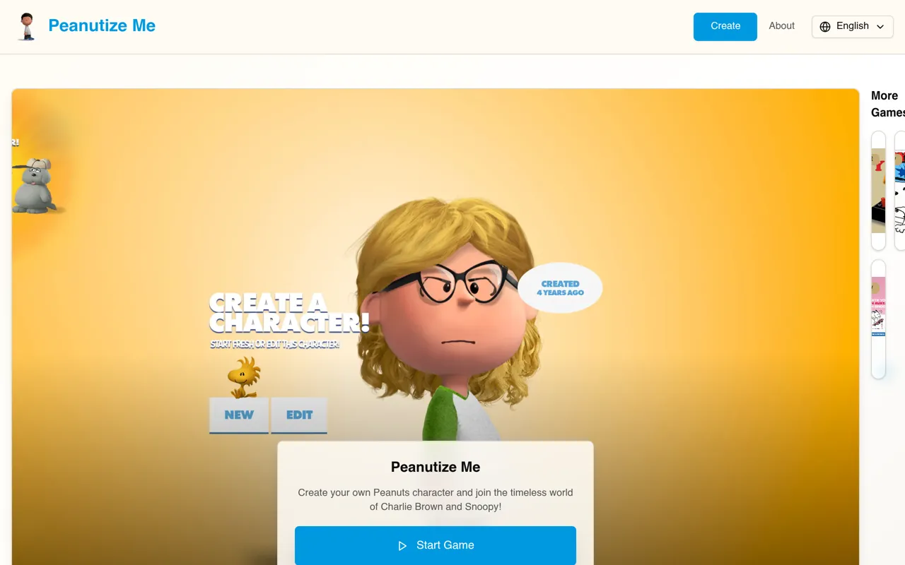 Screenshot of Peanutize Me