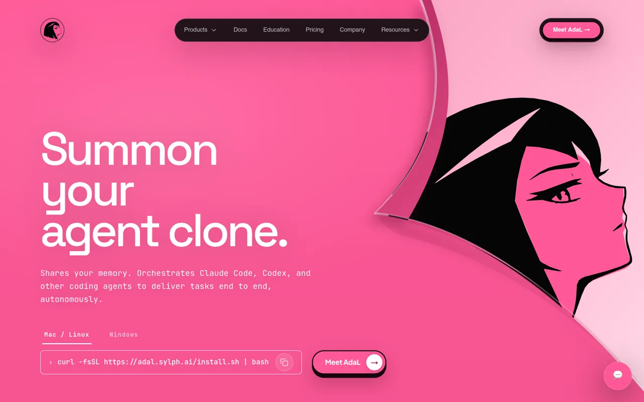 Screenshot of AdaL