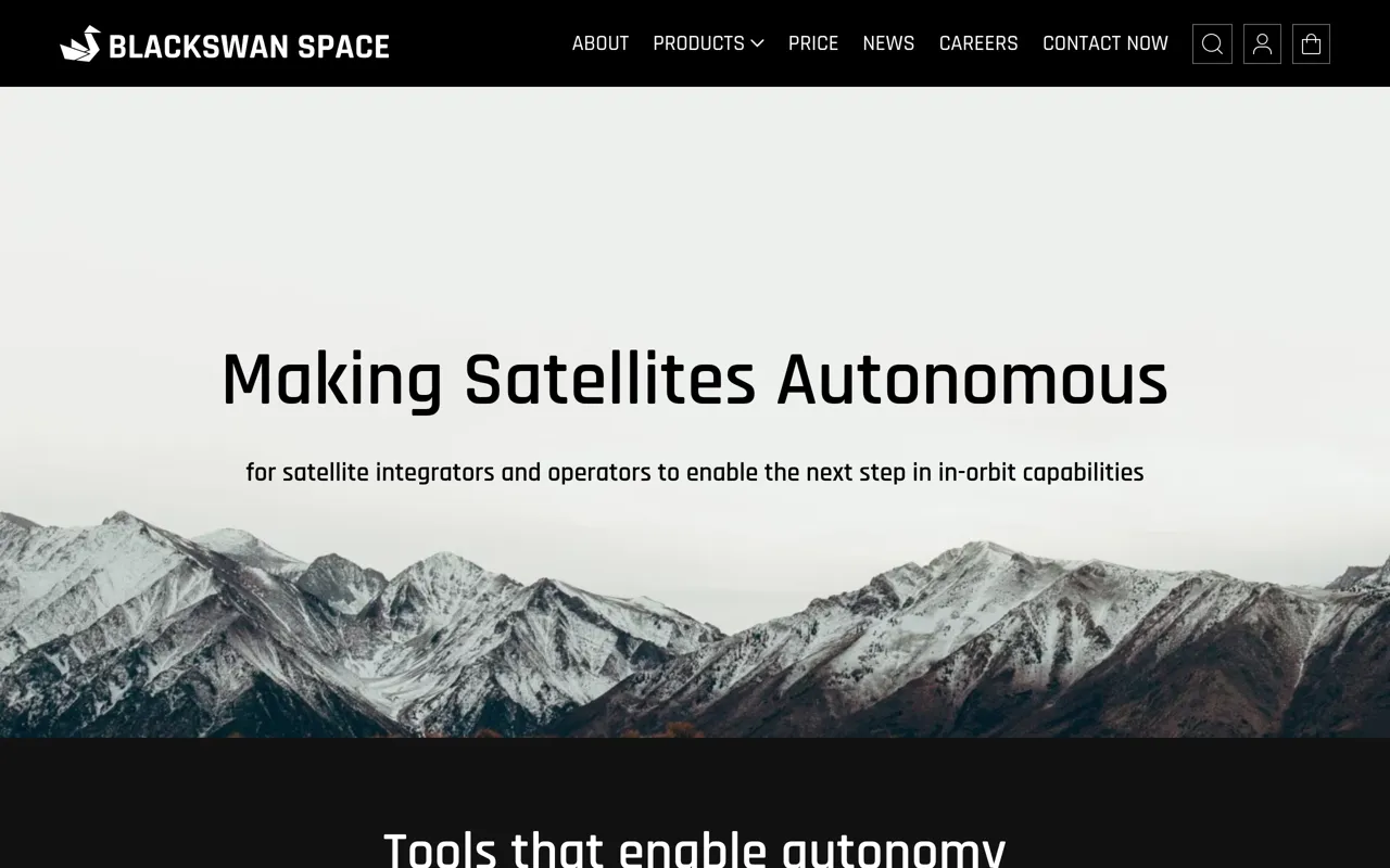 Screenshot of Blackswan Space