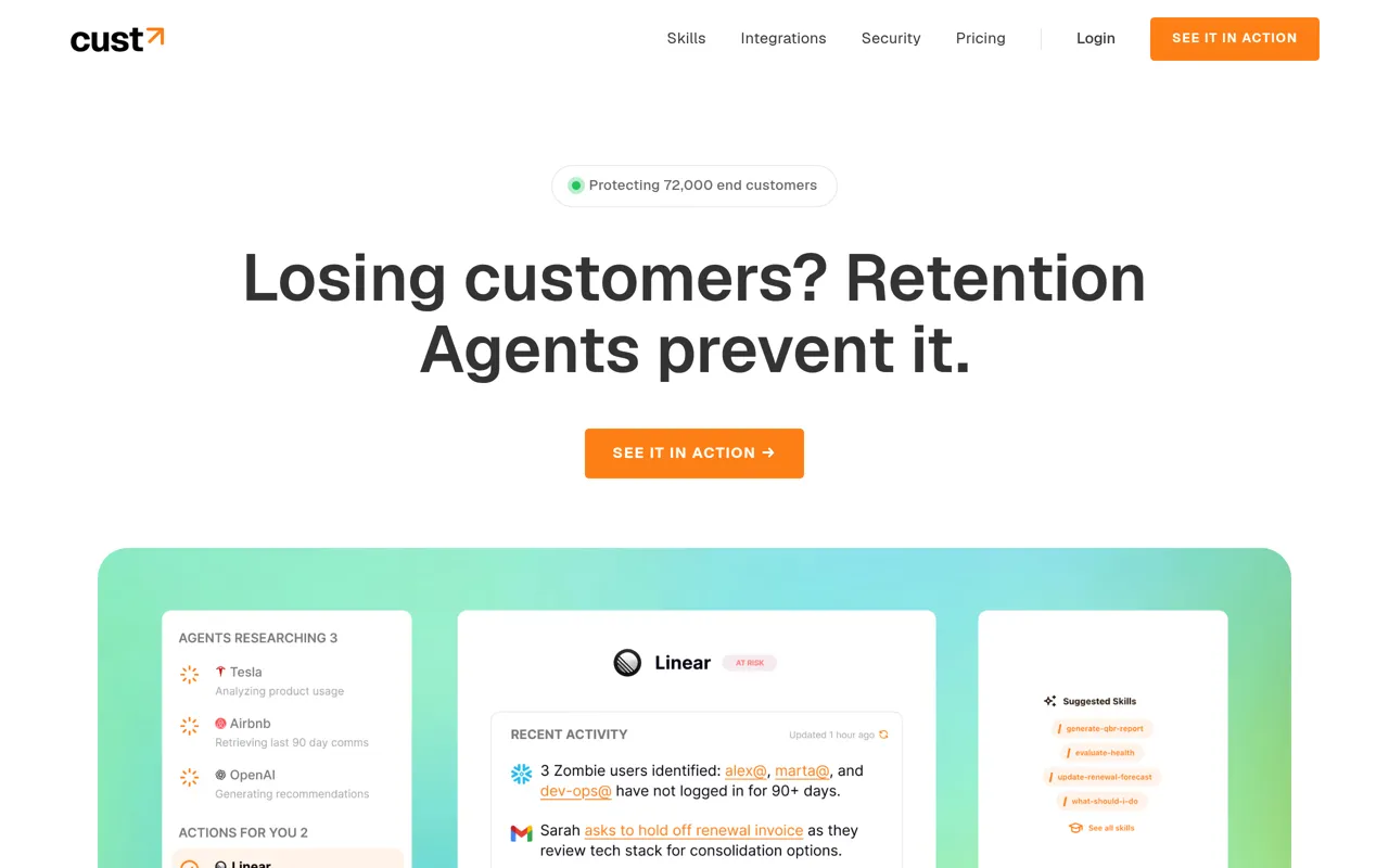 Screenshot of Cust