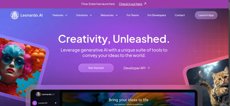 Screenshot of Leonardo Ai