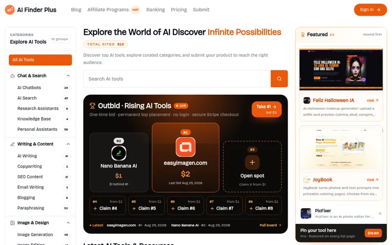 Screenshot of AI Finder Plus