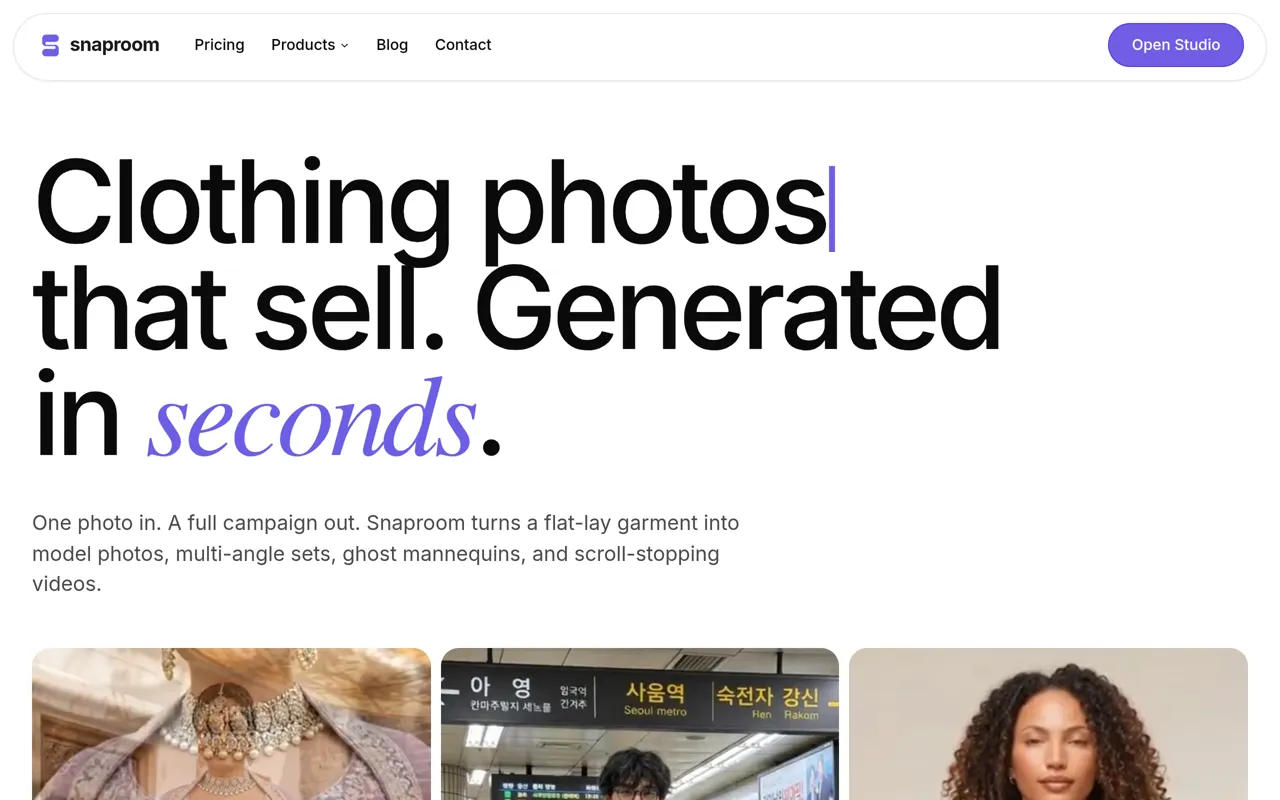 Screenshot of Snaproom