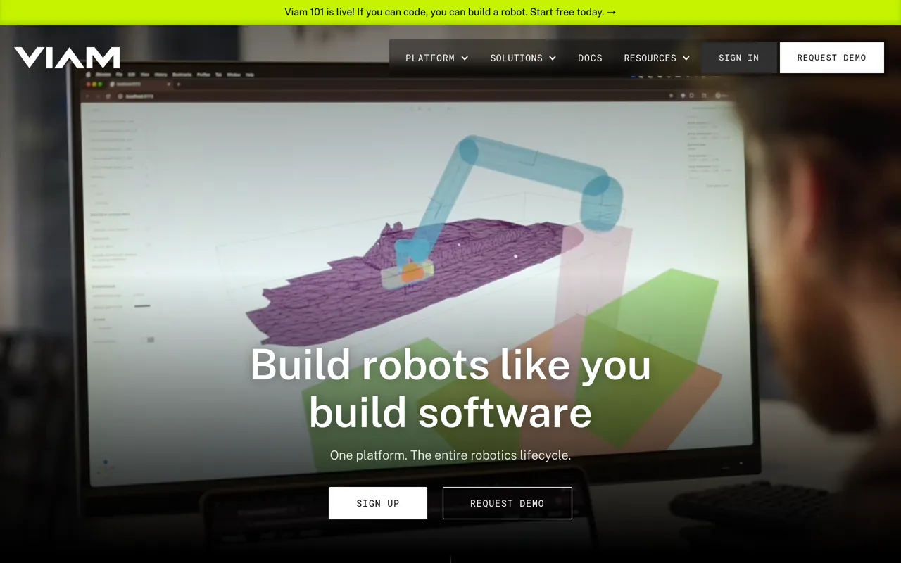 Screenshot of Viam