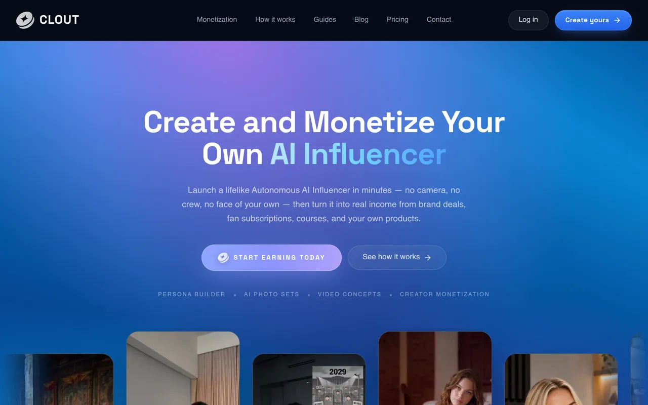 Screenshot of Clout AI