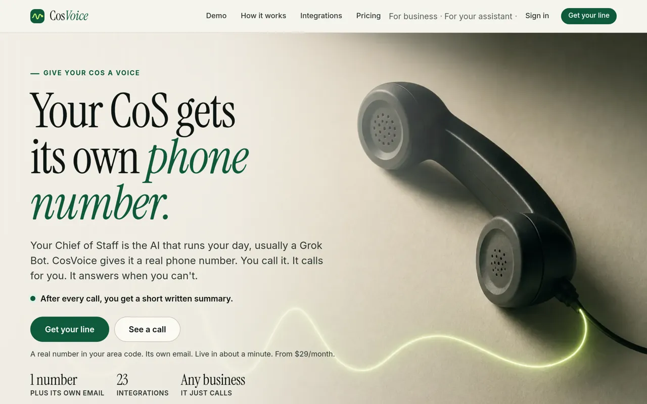 Screenshot of CosVoice
