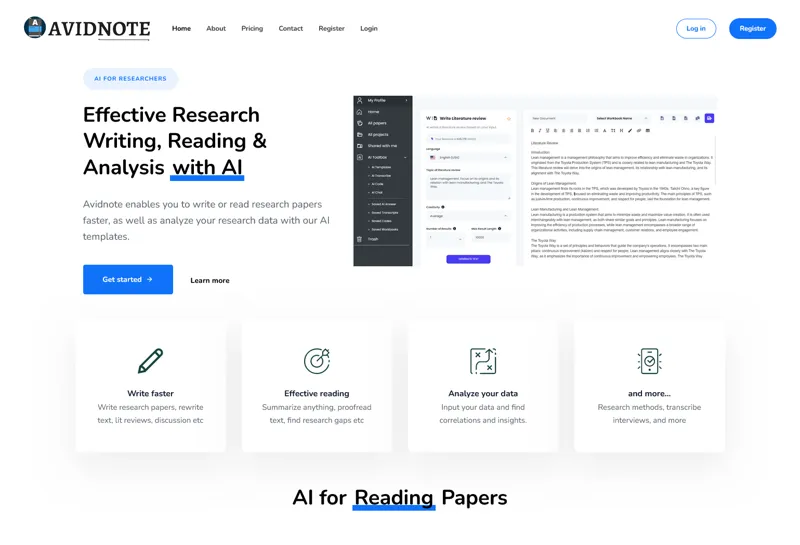 Screenshot of Avidnote