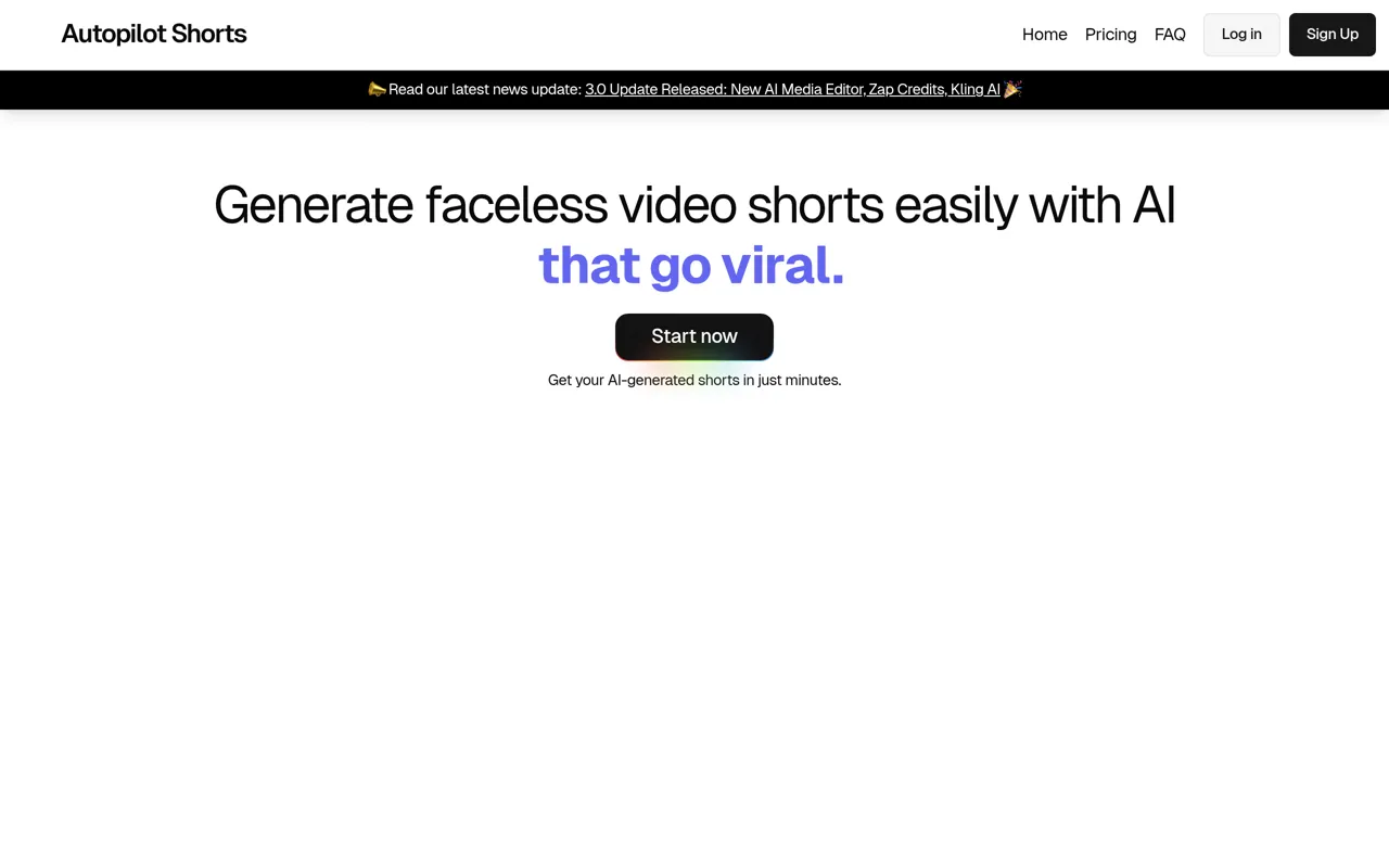 Screenshot of Autopilot Shorts