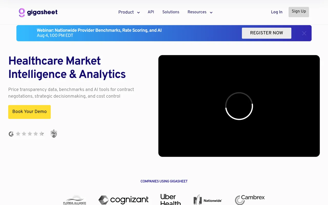 Screenshot of Gigasheet