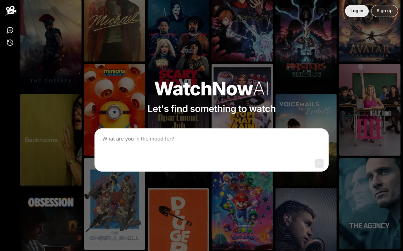 Screenshot of WatchNow AI