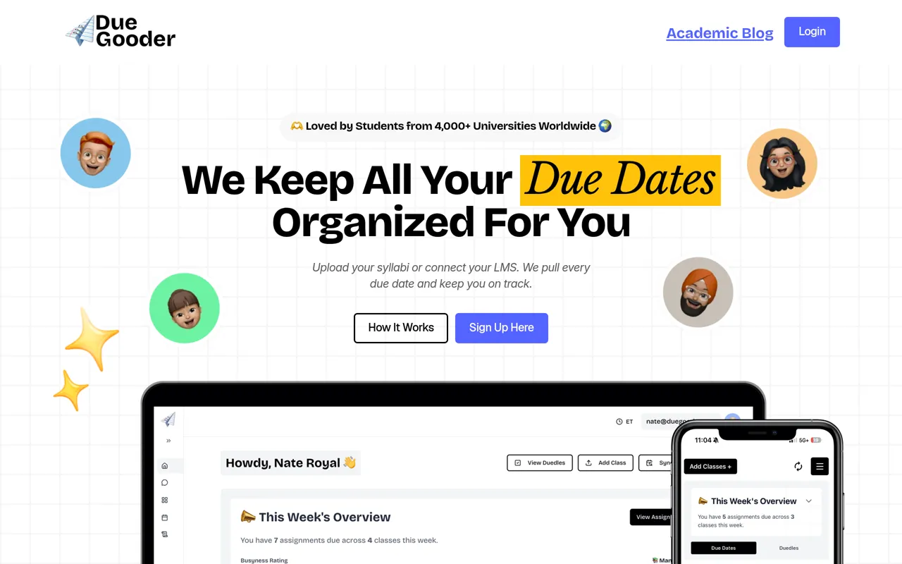Screenshot of Due Gooder