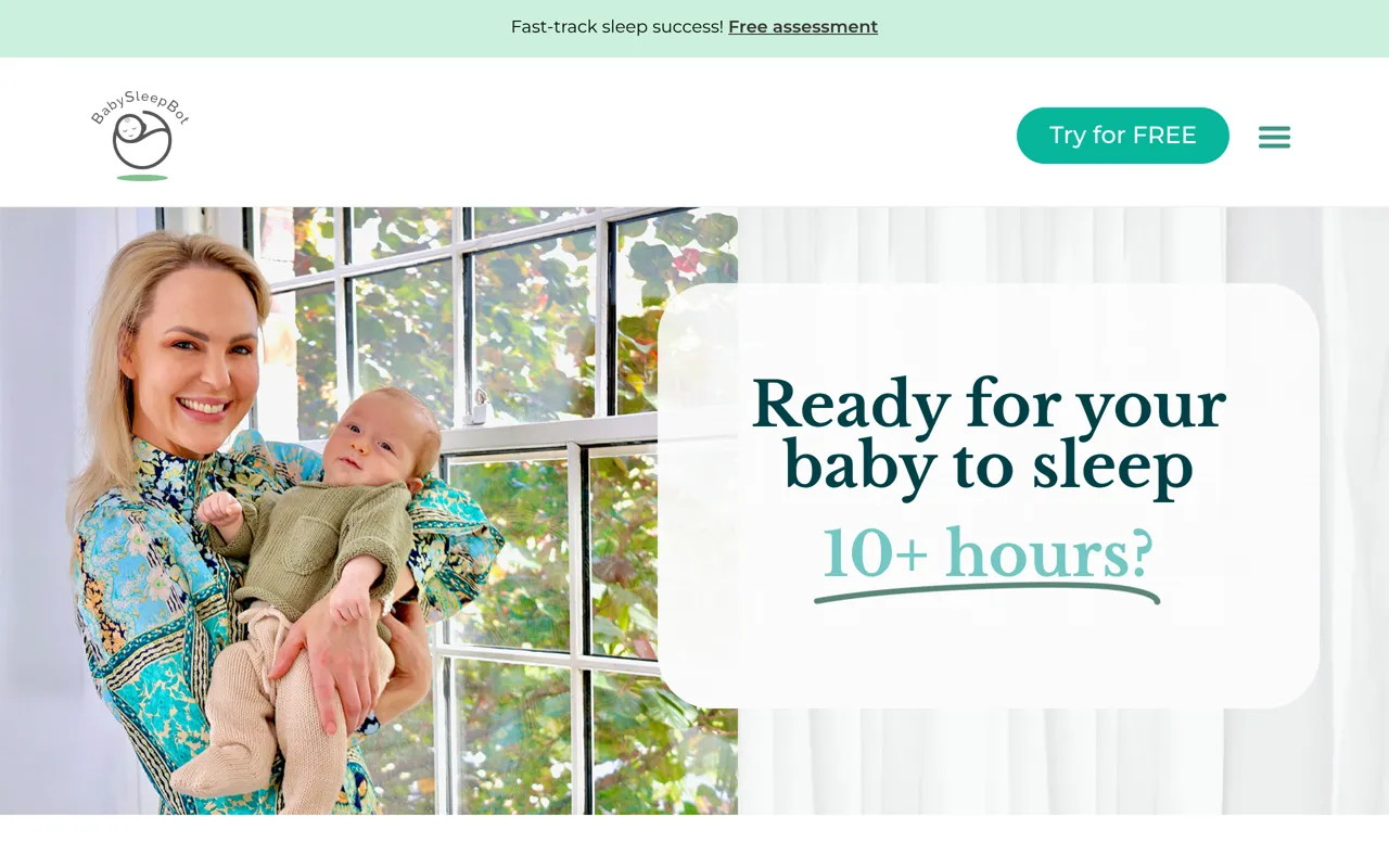 Screenshot of BabySleepBot