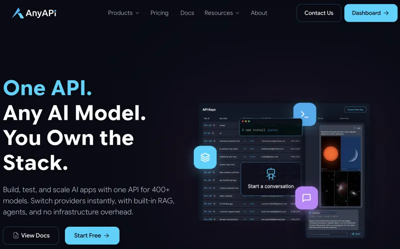 Screenshot of AnyAPI
