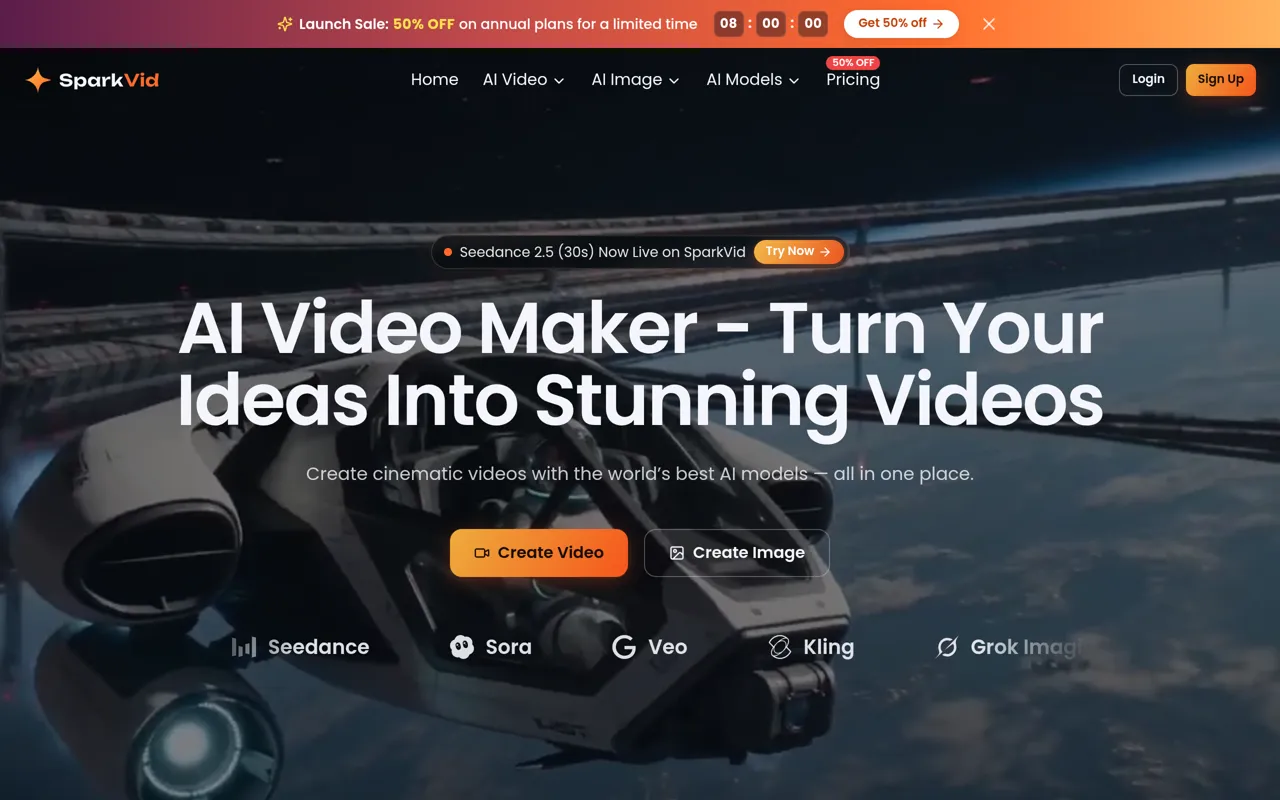 Screenshot of SparkVid