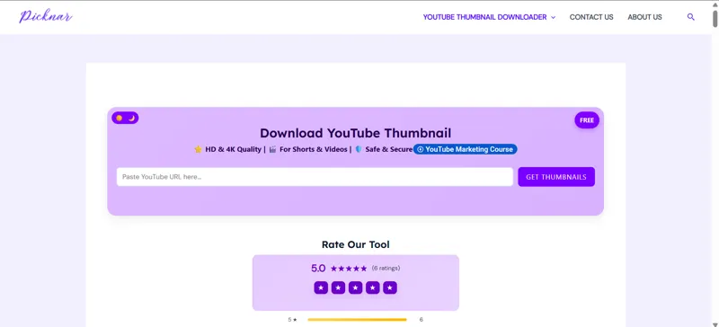 Screenshot of Picknar