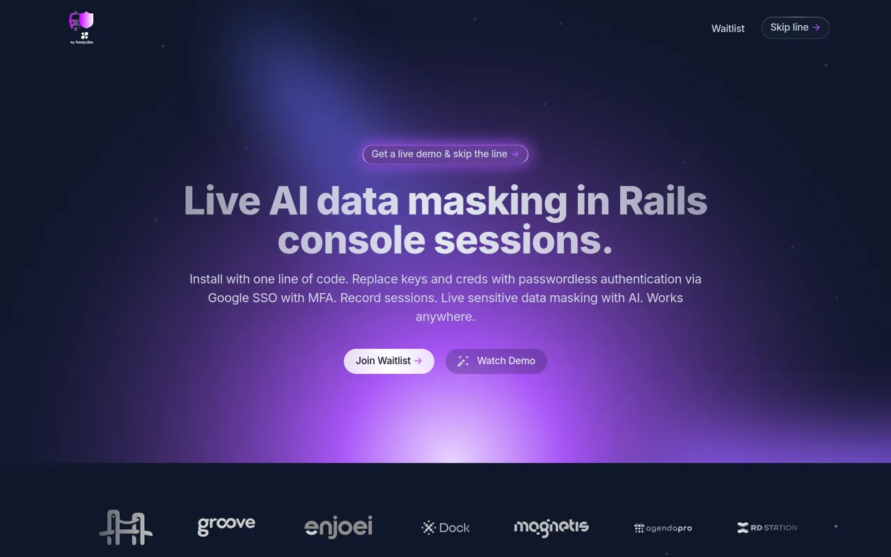 Screenshot of Rails Guard