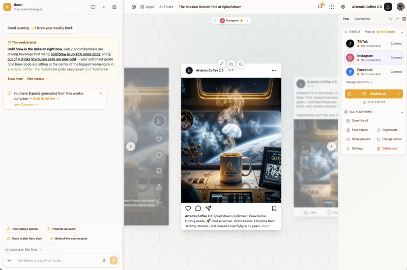 Screenshot of Beevi