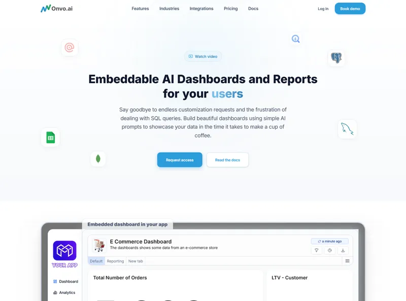 Screenshot of Onvo AI